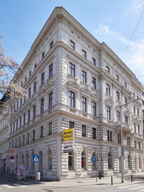 Fassade Hedwiggasse 2, 1020 Wien